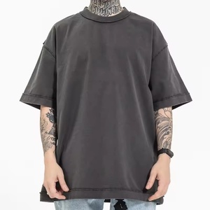 เสื้อยืดโอเวอร์ไซส์วินเทจผู้ชายสั่งทำพิเศษ ผ้าฝ้าย 100% เนื้อหนา ทรงหลวม คอลเลคชั่นฤดูใบไม้ผลิและฤดูร้อน - Product Image 2