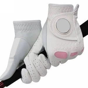 Gants de golf sportifs en peau de mouton antidérapants de haute qualité avec logo personnalisé Punchin Sports pour homme, main droite, fermeture auto-agrippante main gauche - Product Image 4