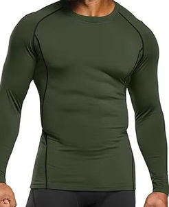 <b>Mens</b> <b>Compression</b> Sportswear <b>Shirt</b> Breathable Quick Dry Fitness Running Exercise Gym Training Apparel Custom Design - Product Image 4