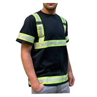 Camisetas de Trabajo de Manga Corta de Alta Visibilidad Personalizadas OEM de Alta Calidad, Ropa de Seguridad Reflectante Transpirable para Hombre de Buena Calidad
