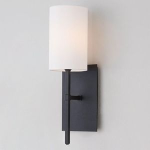 Lampe murale moderne en métal avec abat-jour en tissu, éclairage décoratif d'intérieur pour la maison, l'hôtel, la chambre à coucher - Product Image 3