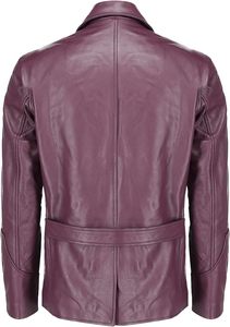 Vestes en cuir élégantes pour hommes de haute qualité à manches longues, design personnalisable en toile, à prix abordables, article phare en gros - Product Image 4