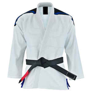 Best Selling Judo Uniform Adult Unisex White 100% Cotton 160g Regular Fit Breathable Durable with <b>Black</b> <b>Belt</b> - Product Image 6