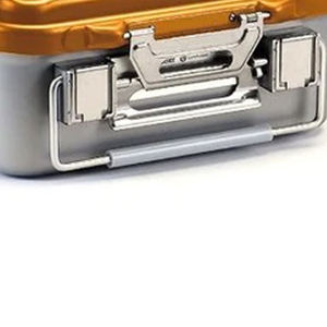 Contenedor de Esterilización Quirúrgica Dental de Acero Inoxidable con Tapa Plateada, Manual, CE Clase I, Fabricante OEM Java Surgical General - Product Image 1