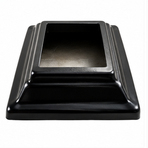 Cache-pied carré pour rampe d'escalier, support métallique pour main courante, base de marche pour escalier moderne et balcon - Product Image 1