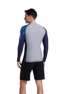 Rashguard Unisex Personalizado al por Mayor, Protección UV, Sublimación, Compresión Elástica en Cuatro Direcciones, Poliéster, Fabricación OEM - Product Image 3