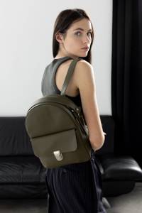 Mini Mochila de Cuero Genuino para Portátil, Bolso de Cuero Real para Mujer, Mochila de Diseño para Viaje, LMBP-0047 - Product Image 3