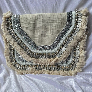 Stylish Handmade Natural Jute Ladies Purse Durable Eco Friendly Bag - Product Image 1