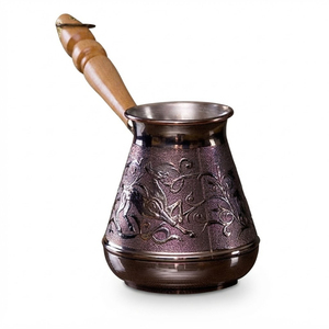 Handmade Hammered Copper Turkish Coffee Pot Traditional Antique Cezve Ibrik Coffee <b>Maker</b> Vintage Arabic Greek Stovetop Coffee - Product Image 6
