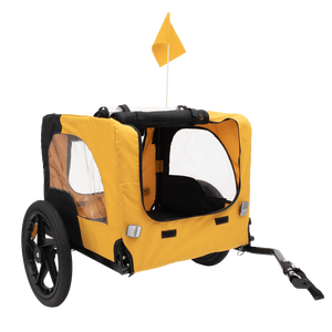 Carrito Plegable Resistente de Color Amarillo para Mascotas, para Perros y Transportadores, para Remolque de Bicicleta, Uso en Exteriores - Product Image 2
