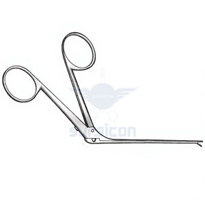 Pinzas microquirúrgicas para oído, lado izquierdo, con acabado negro, longitud del eje de 110 mm, longitud de la copa de 0.6 mm y ancho de la copa de 0.5 mm, precisión quirúrgica ORL - Product Image 3
