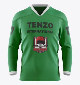 Jersey de fútbol sublimado de secado rápido, transpirable, hecho a medida, al por mayor, para jugadores de hockey sobre hielo, 2025 - Product Image 4