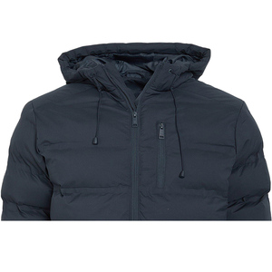 Front Logo Men Plus Waterproof Windproof Casual Winter Jacket Pockets Wholesale OEM Custom Printed <b>Fleece</b> Puffer Stand Collar - Product Image 2