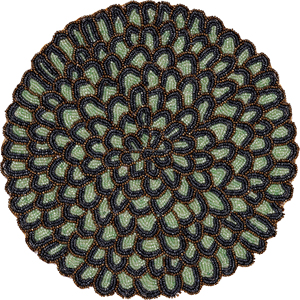 แผ่นรองจานประดับด้วยลูกปัดสำหรับตกแต่งห้องครัวหรูหราแผ่นรองจานบนโต๊ะรับประทานอาหารร้านอาหารและโรงแรมแผ่นรองออกแบบทำมือตกแต่งด้วยลูกปัด - Product Image 1