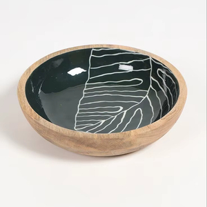 Bol en bois durable avec finition émaillée résistante aux rayures, conçu pour durer et garder son éclat - Product Image 1