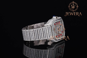 Best Quality Mossinate Elegant Gold and Silver Stainless Steel <b>Watch</b> Genuine Diamond Detailing <b>for</b> a Luxurious Look and Feel - Product Image 5