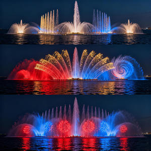 Luxury Dancing Musical Water Feature Indoor Outdoor Modern Style Stainless Material Floating <b>Pond</b> Fountain Nozzle - Product Image 3