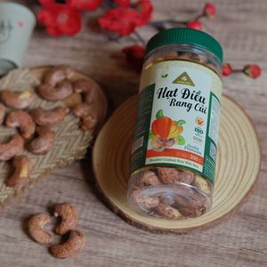 Vietnam Direct Factory 200g Jar Nutrition Snack Buttery Salty Premium Roasted Skin Cashew <b>Nut</b> W180 Dong Phu Brand ISO Certified - Product Image 1