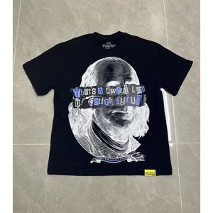 Camiseta Oversize Vintage con Gráficos para Hombre, Diseño de Logotipo, Manga Corta, Algodón Premium, Estampado Urbano - Product Image 1