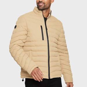 Latest Style Puffer Jacket for <b>Men</b> Stand Collar Casual Outwear High Quality Jackets with embroidery logo - Product Image 6