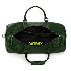 Bolsa de Viaje de Cuero con Logotipo Personalizado – Bolsa de Fin de Semana al por Mayor – Bolsa de Gimnasio y Viaje de Gran Capacidad de Cuero Genuino - Product Image 4