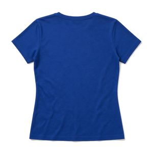 <b>Women</b> Royal Blue O Neck Short Sleeve <b>T</b> <b>Shirt</b> with <b>Yellow</b> EST 1922 Letter Print Casual Graphic Tee Comfortable Summer Fashion Top - Product Image 4