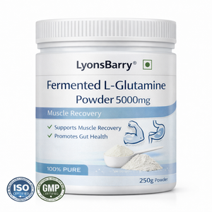 ผงกรดอะมิโนแอลกลูตามีนหมัก 5000 มก. – ช่วยฟื้นฟูกล้ามเนื้อ บำรุงสุขภาพลำไส้ รับผลิตแบบ OEM แบรนด์ส่วนตัว ผู้ผลิต GMP จากอินเดีย - Product Image 2