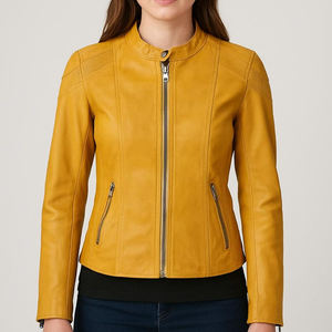 Chaqueta de cuero suave para mujer, ropa de abrigo cálida para invierno, estilo moderno, ideal para atuendos diarios. - Product Image 4