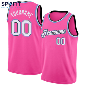 Camiseta de Baloncesto Personalizada y Adaptable 100% Poliéster, Transpirable, con Logotipo Personalizado, Servicio OEM, Camiseta de Baloncesto de Entrenamiento para Hombre - Product Image 1
