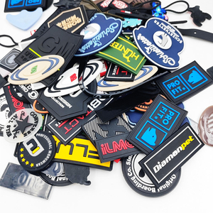 Écussons de vêtements haut de gamme avec logo personnalisé en relief, badge 3D en relief, fournisseur OEM - Product Image 1
