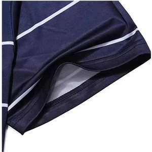 Polo à manches courtes pour homme, tendance été, de haute qualité, décontracté, sportif, tricoté, uni, imprimé sur mesure, 100% coton - Product Image 2