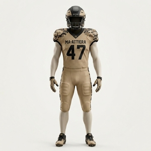 Custom Tan Digital Camo American Football Jersey <b>Pants</b> Set <b>Padded</b> Uniform Wholesale Sportswear Manufacturer Supplier Pro - Product Image 1