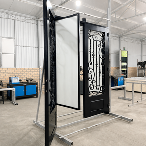 Puertas Elegantes de Hierro Forjado: Impresionantes Puertas Artísticas de Acero Diseñadas por Expertos para Transformar Audazmente su Área de Entrada de Lujo. - Product Image 3