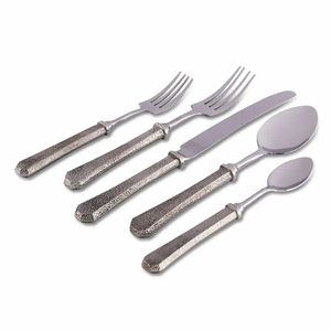 Ensemble de couverts classiques modernes en acier inoxydable, cuillère, fourchette, couteau, passe au lave-vaisselle, légers, pour la maison, la cuisine, le restaurant - Product Image 6