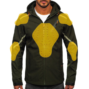 Chaqueta de Motocicleta Unisex, Softshell, Ignífuga, Transpirable, con Acolchado Protector, Manga Larga, Resistente al Viento, para Invierno y Todas las Estaciones - Product Image 1