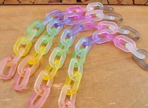 Cadena Larga de Resina, Estilo Moderno, Mezcla de Colores, Punk, Hueca, Grande, Gruesa, de Varias Piezas, Decoración para el Hogar, Hecha a Mano - Product Image 5