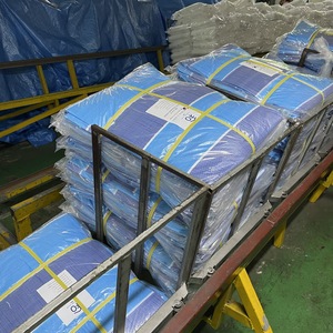 K <b>Tarp</b> Stripe Singapore Blue White Striped Outdoor PE <b>Tarp</b> Waterproof UV & Fire Resistant for Patio Use - Product Image 6