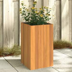 Jardinière en bois massif d'acacia 13.8 "x 13.8" x 23.6 Pots de fleurs et jardinières de qualité supérieure - Product Image 1