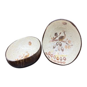 Nouveau bol de noix de coco en laque de qualité supérieure Style unique Design coloré directement du Vietnam - Product Image 1