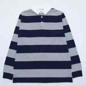 เสื้อรักบี้ผ้าฝ้าย เสื้อรักบี้คลาสสิก เสื้อรักบี้ผู้หญิง เสื้อรักบี้แขนยาวคุณภาพสูงสำหรับผู้หญิงแบบสั่งทำพิเศษ - Product Image 4