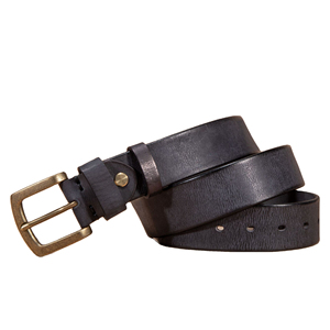 Ceinture en cuir de vachette pour homme, robuste, confortable, légère, durable, imperméable, décontractée, avec boucle carrée en alliage, solide, pour usage quotidien et bureau - Product Image 1