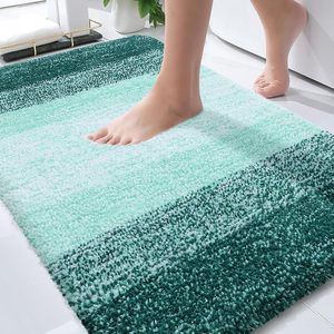 Hot Selling 17"x24" Microfiber Bath <b>Mat</b> Super <b>Absorbent</b> Non-Slip Floor Thick Plush Shaggy Tufted Bathroom Rug Washable Hotel - Product Image 1