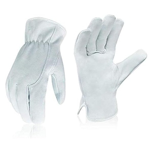 Premium Cowhide Split Leather <b>Driver</b> <b>Gloves</b> for General Work Truck Driving Warehouse Gardening Household <b>Gloves</b> - Product Image 1
