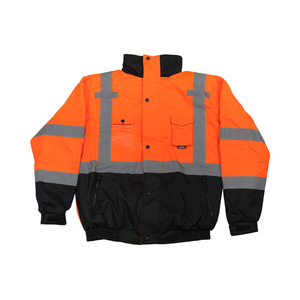 Chaqueta de Seguridad de Alta Visibilidad, Reflectante, Transpirable, Anti-UV, Resistente al Viento, de Poliéster, para Trabajo - Product Image 3
