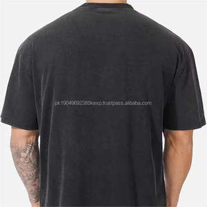 Algodón hombre transferencia de calor para la impresión de camisetas de gran tamaño gimnasio deportes recortada boxy camiseta personalizada blanco sudor camiseta fabricante - Product Image 5