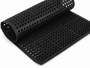 Tapis de rampe en caoutchouc à motif géométrique, antidérapant, imperméable, style industriel, rectangulaire, pour usage extérieur et intérieur - Product Image 6