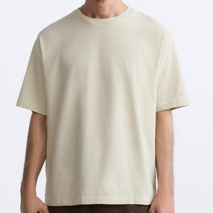 Men's Plain Cotton <b>Tshirt</b> Oneck Short Sleeve Trendy Design Solid Color Casual Wear Oversized Drop Shoulder Men Solid <b>Tshirt</b> 2026 - Product Image 1