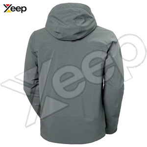 Chaqueta Cortavientos de Invierno con Capucha para Hombre, Transpirable, de Secado Rápido, Nailon y Poliéster de Alta Calidad - Product Image 6