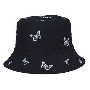 <b>White</b> Denim <b>Bucket</b> <b>Hat</b> Unisex Casual Breathable Spring Summer Style 100% Polyester Adult Fit - Product Image 2