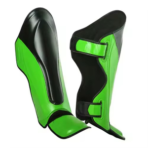 สนับแข้งหนังคุณภาพสูงแบบเจล ป้องกันหน้าแข้งและหลังเท้า สำหรับ MMA มวยไทย - Product Image 1